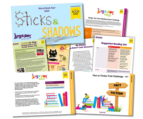 secondary world book day jigsaw resources