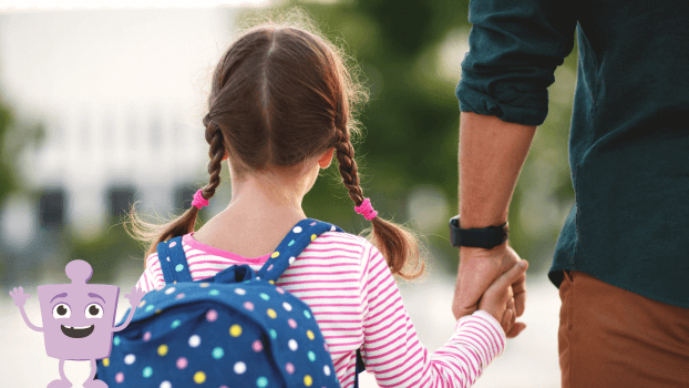 Parent and child holding hands close up