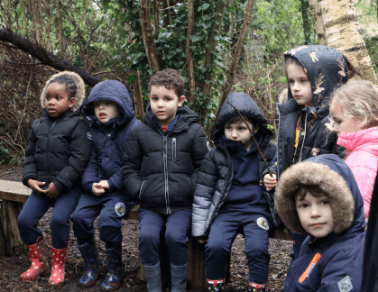 Group of children outdoors