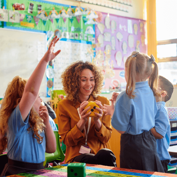 Pupils in classroom