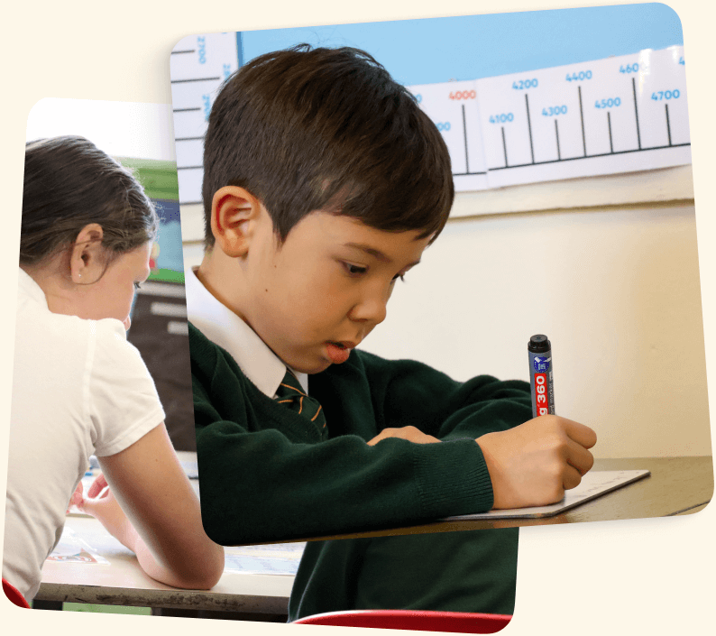 Montage showing a series of children