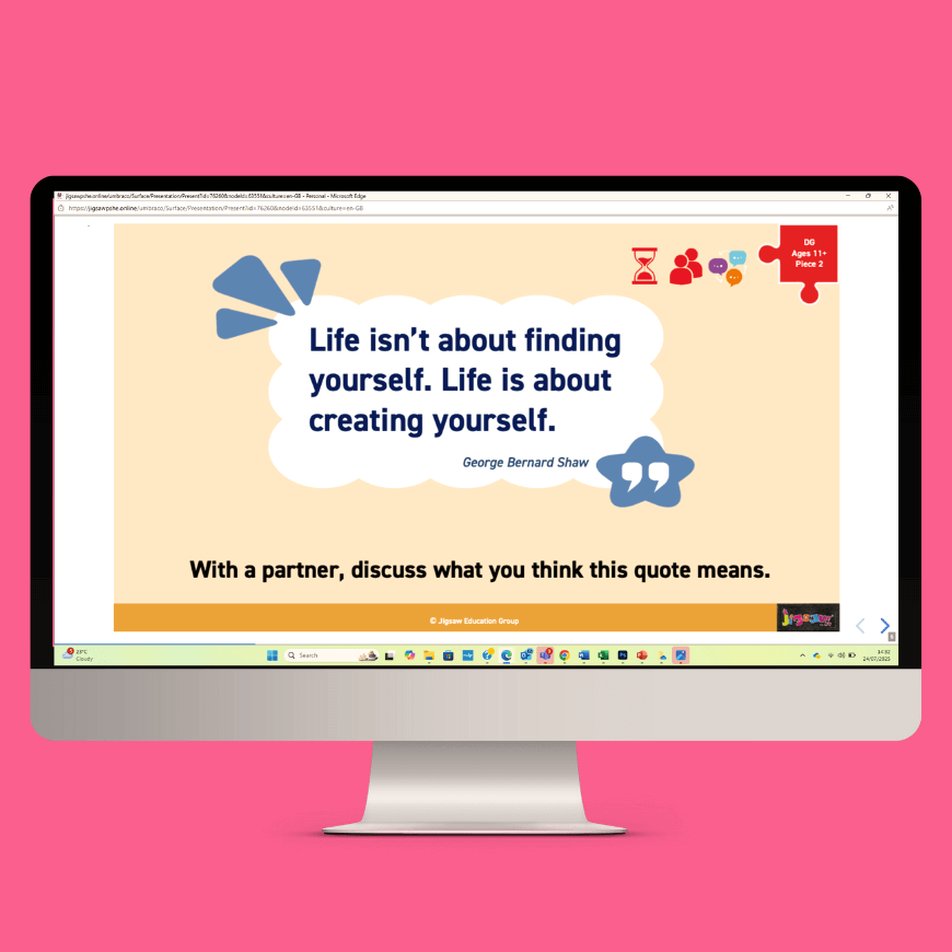 Screenshot of a Jigsaw product