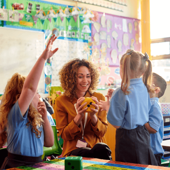 Pupils in a class together