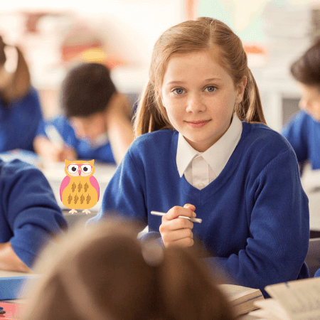 Girl in a classroom