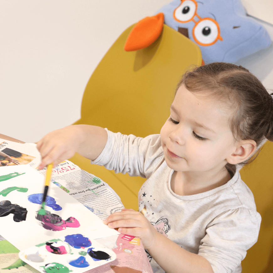 Child painting